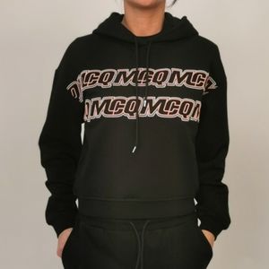Alexander McQueen MCQ Embossed Logo Black Sweatshirt Hoodie sz M-XL Streetwear